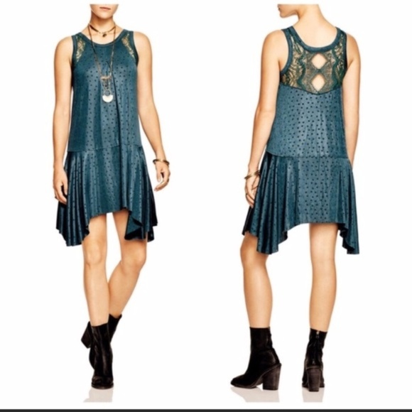 Free People Dresses & Skirts - Free People Make It Count Green Swing Dress